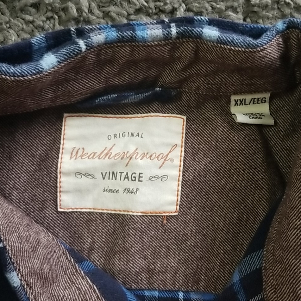 Original weatherproof vintage button mens shirt size XXL - Picture 3 of 7